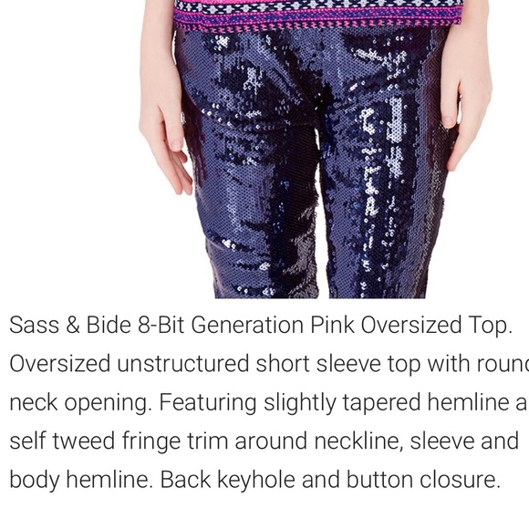 Not For Sale NWT Sass & Bide hot pink blouse, size 40. - Picture 8 of 9